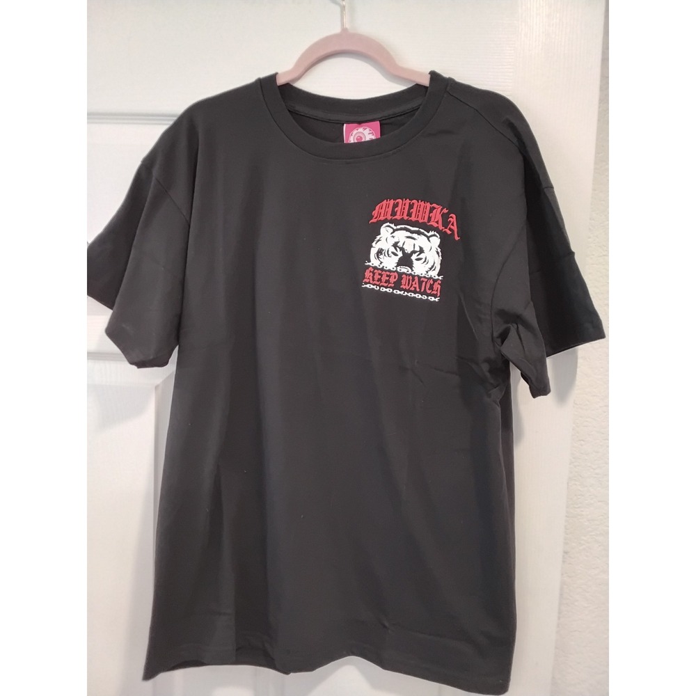 Mishka Keep Watch Mort Brooklyn‎ Bear Graphic T-Shirt Black MSK-152 Mens L NEW